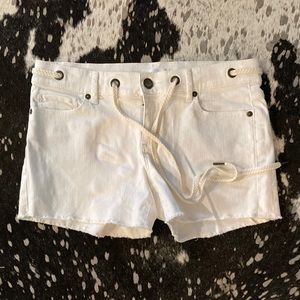 Loft White Denim Shorts